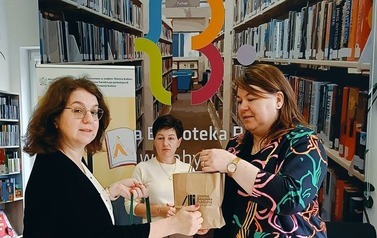 Wizyta bibliotekarek z GBP w Zarszynie w BP w Kobylnicy w ramach projektu Bibliorasmus