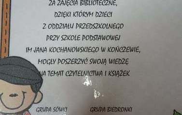 Odwiedziny przedszkolak&oacute;w z Kończewa w GBP w Kobylnicy  1