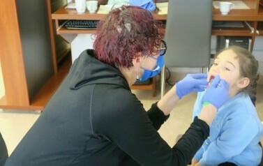 Spotkanie z dentystką w raamch cyklu -Kreatywna sobota w Kobylnicy  3