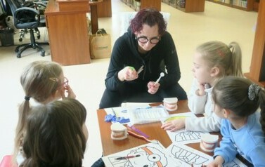 Spotkanie z dentystką w raamch cyklu -Kreatywna sobota w Kobylnicy  5