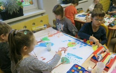 Listopadowe zajęcia z cyklu Biblioterapia dla smyka w Kobylnicy  1