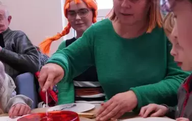 Ferie w bibliotece - Urodziny Pippi BP w Kobylnicy  1