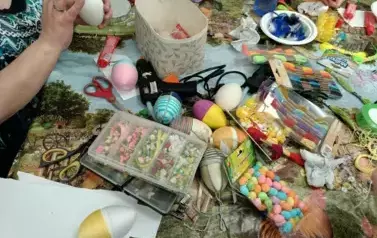 Świąteczne warsztaty rękodzielnicze - Filia w Kwakowie 11