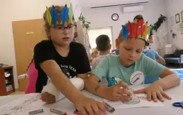 Lato w indiańskiej wiosce - lipcowe zajęcia w Kobylnicy  4