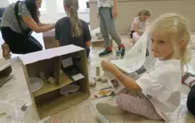 Warsztaty architektoniczne dla dzieci w BP w Kobylnicy D.O.M.E.K.