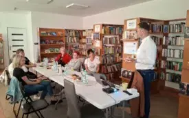 Projekt Koło się toczy Kobiety kręcą wieś pierwsze spotkanie warsztaty autoprezentacji w Sycewicach7