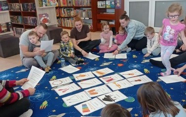 Biblioteczny Klub Maluszka w Kobylnicy-warsztaty logorytmiczne  4