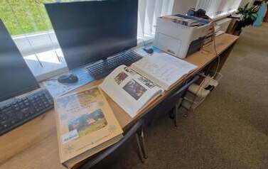Wizyta bibliotekarki z Biblioteki Publicznej w Kobylnicy w Gminnej Bibliotece Publicznej w Kościelisku w ramach projektu Bibliorasmus
