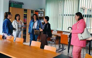 Projekt Bibliorasmus: delegacja z GBP w Zarszynie w MBP w Słupsku