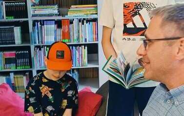 Akcja czytelnicza #TataTeżCzyta 2026 w ramach Klubu Przyjaci&oacute;ł Biblioteki w Filii w Kwakowie