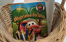 Zajęcia literacko-plastyczne w Filii w Kwakowie zorganizowane dla Oddziału Przedszkolnego