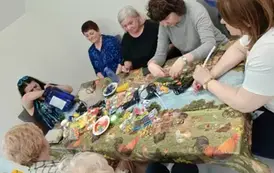 Świąteczne warsztaty rękodzielnicze - Filia w Kwakowie 1