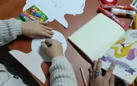 Klub Przyjaci&oacute;ł Biblioteki w Kwakowie na świetlicy wiejskiej