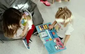 Pierwsza wizyta w maluszk&oacute;w z Oddziału Przedszkolnego w Kwakowie w Filii w Kwakowie