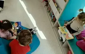 Pierwsza wizyta w maluszk&oacute;w z Oddziału Przedszkolnego w Kwakowie w Filii w Kwakowie