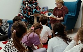 Zajęcia biblioteczne z Dzieci z Bullerbyn w Filii w Kwakowie