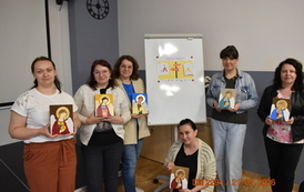 Pisane ikon warsztaty z lokalną animatorką kultury regionalnej