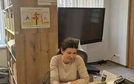 Wizyta bibliotekarki z Biblioteki Publicznej w Kobylnicy w Gminnej Bibliotece Publicznej w Kościelisku w ramach projektu Bibliorasmus
