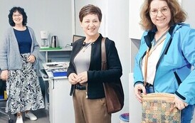 Projekt Bibliorasmus: delegacja z GBP w Zarszynie w Bałtyckiej Bibliotece Cyfrowej w Słupsku