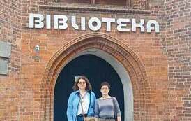 Projekt Bibliorasmus: delegacja z GBP w Zarszynie w MBP w Słupsku