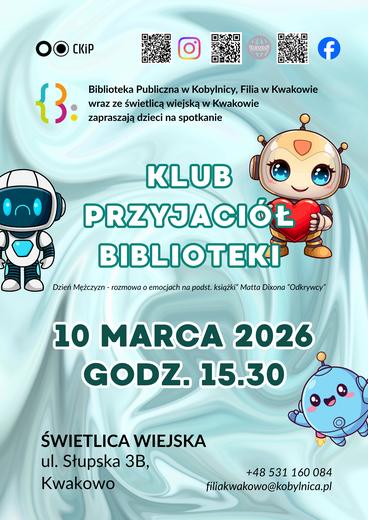 KPB w świetlicy wiejskiej w Kwakowie Filia w Kwakowie