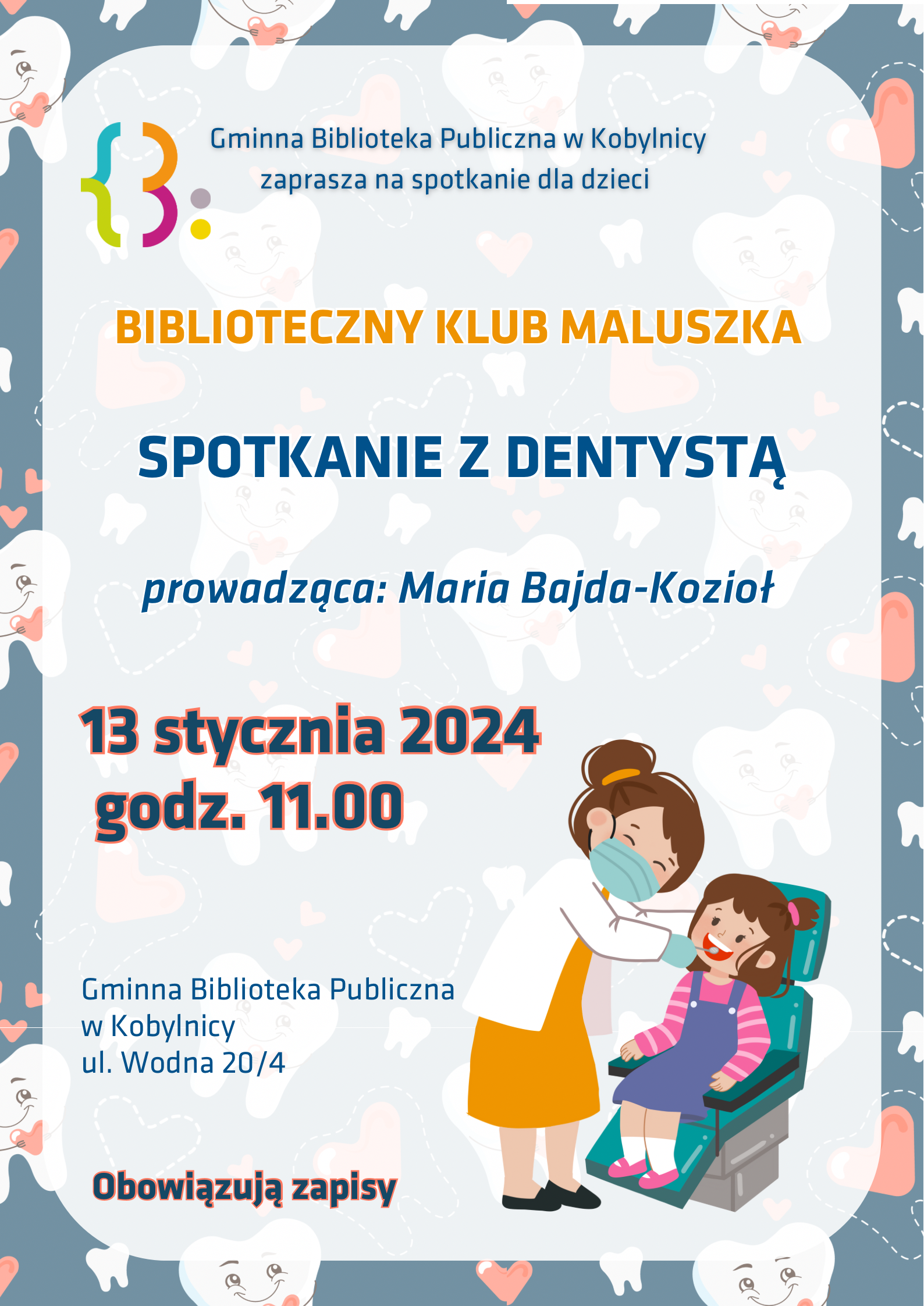 Biblioteczny Klub Maluszka - 13.01.2023 godz. 11.00
