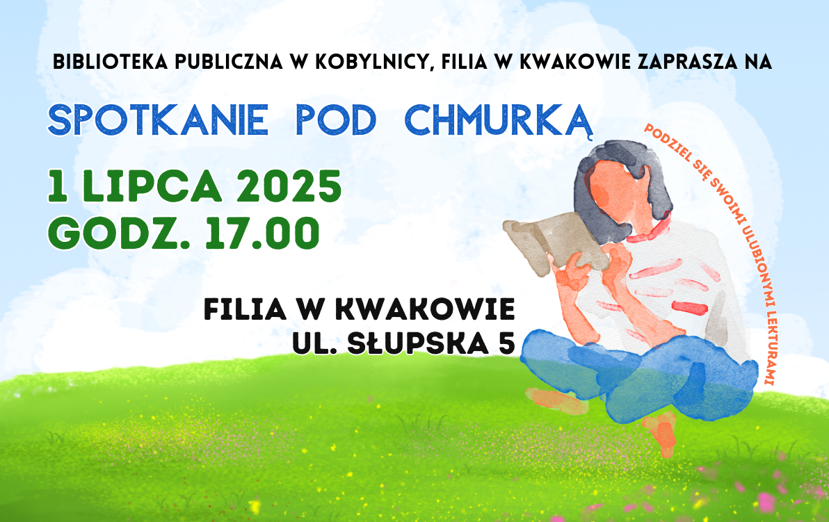 Czytanie pod chmurką plakat