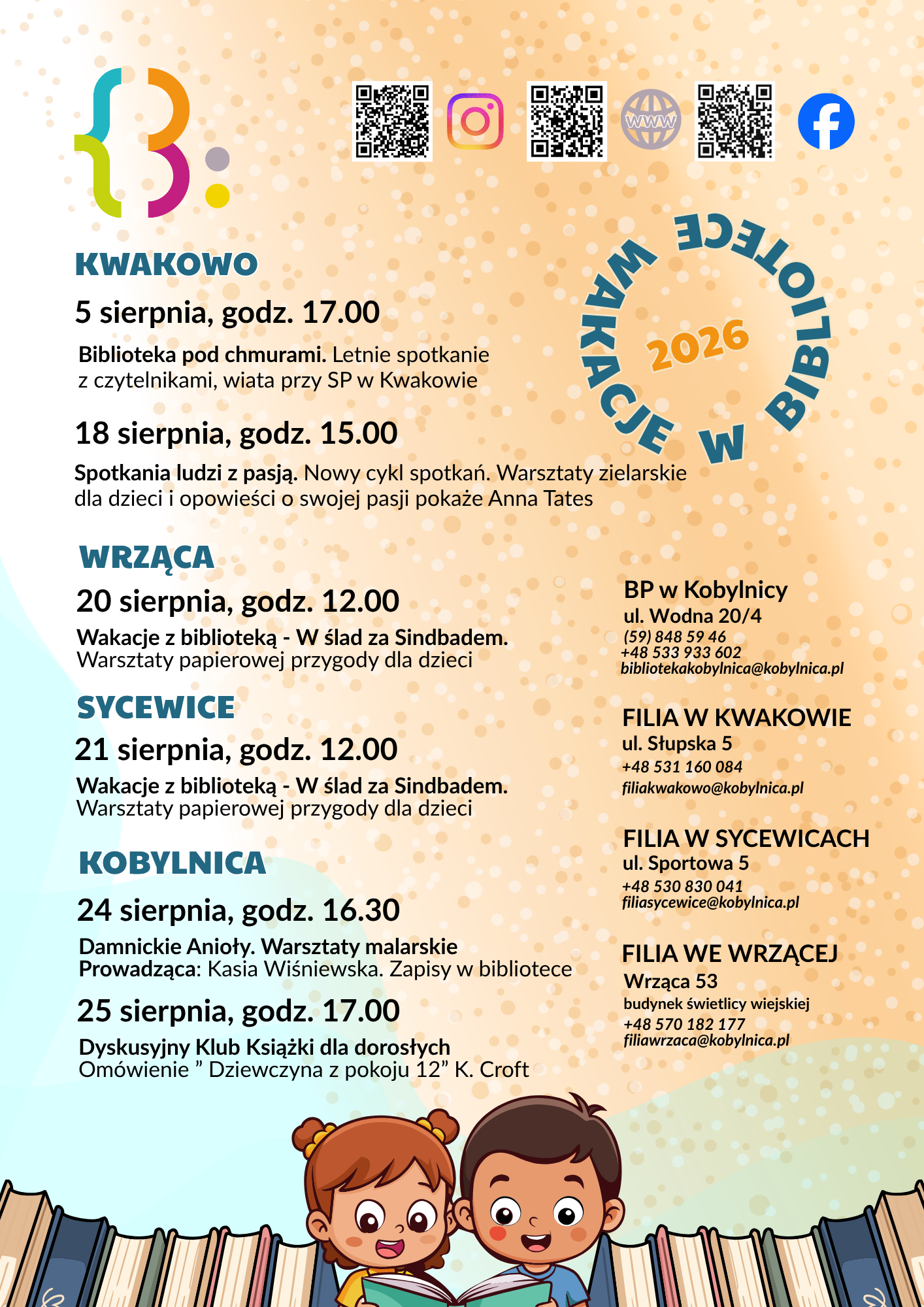 Plan zajęć wakacyjnych