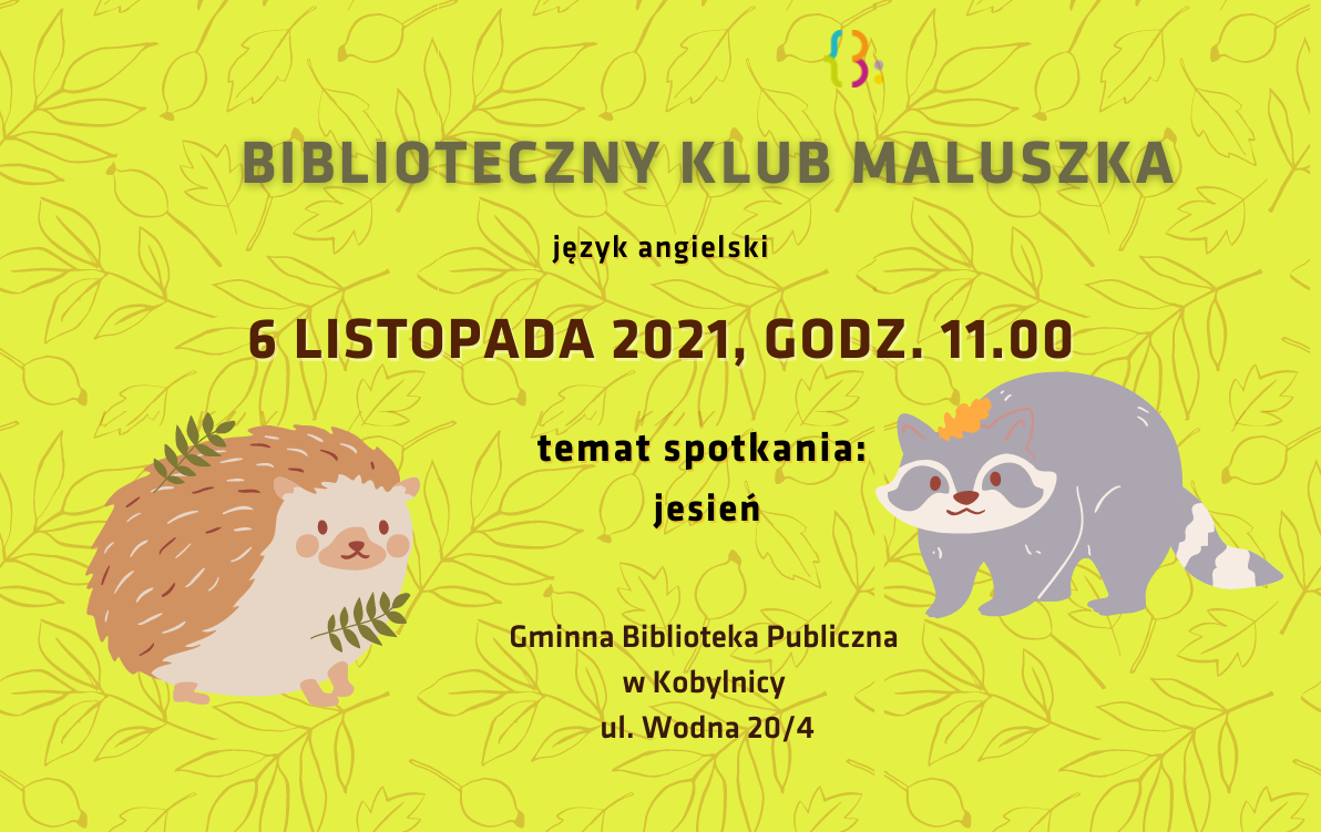 Biblioteczny Klub maluszka język angielski jesień