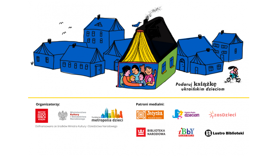 Logo akcji Podaruj książkę ukraińskim dzieciom