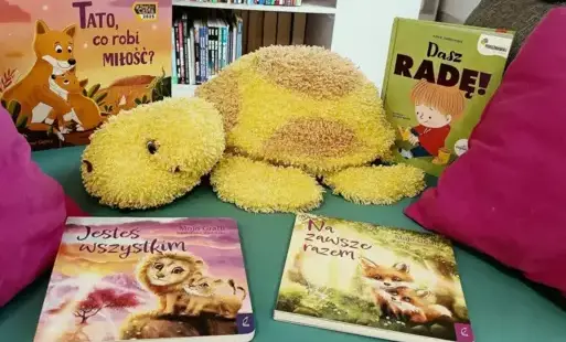 Nowości wydawnicze w Filii w Kwakowie dla dzieci zakupione w ramach NPRCz 2.0