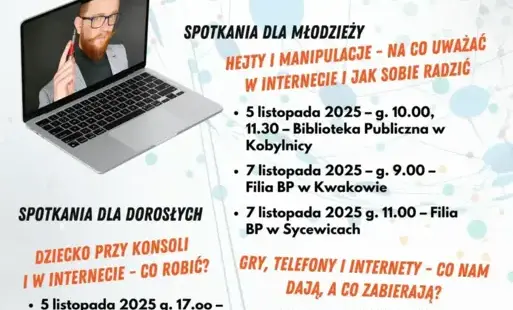 Spotkania edukacyjno-profilaktyczne z Krzysztofem Piersą w Kobylnicy, Kwakowie, Sycewicach