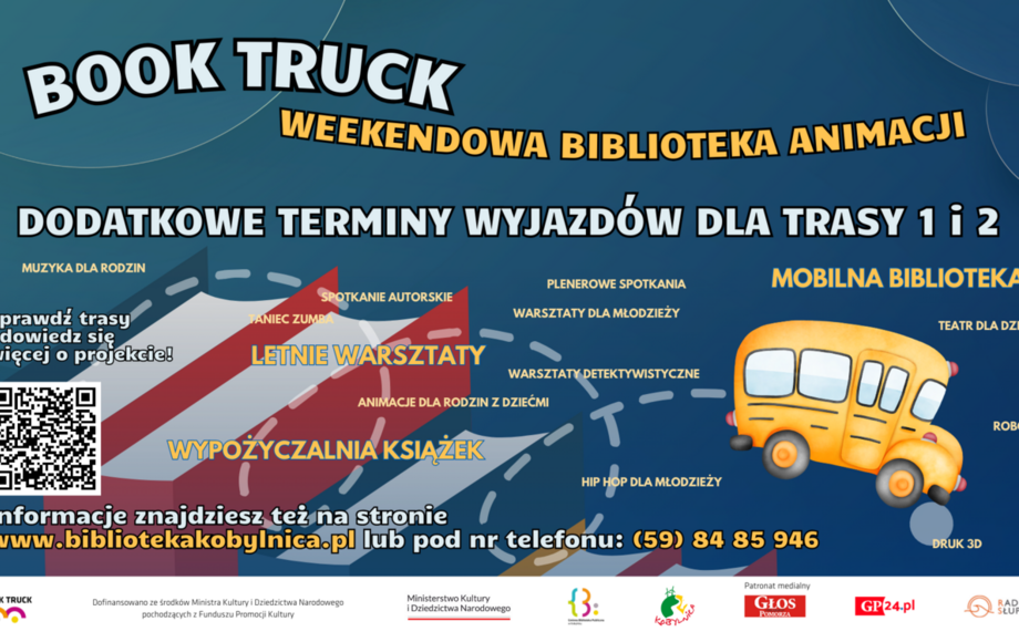 Book Truck - dodatkowe wyjazdy na trasy 1 i 2