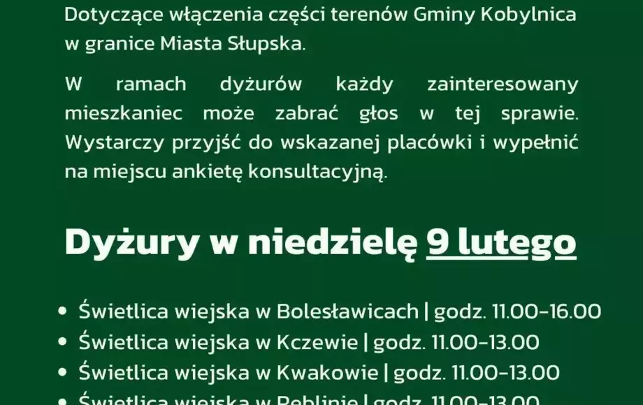 Konsultacje społeczne w Gminie Kobylnica